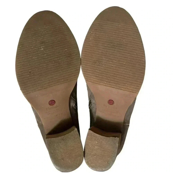 Blondo Nappa Waterproof Open Toe Bootie Size 71/2 - Picture 4 of 6